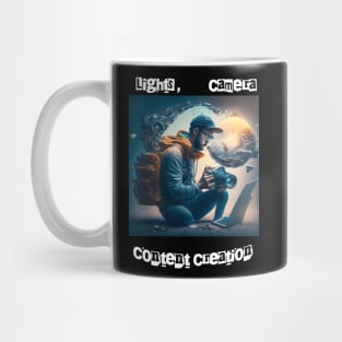 Lights , Camera , Content Creation Mug